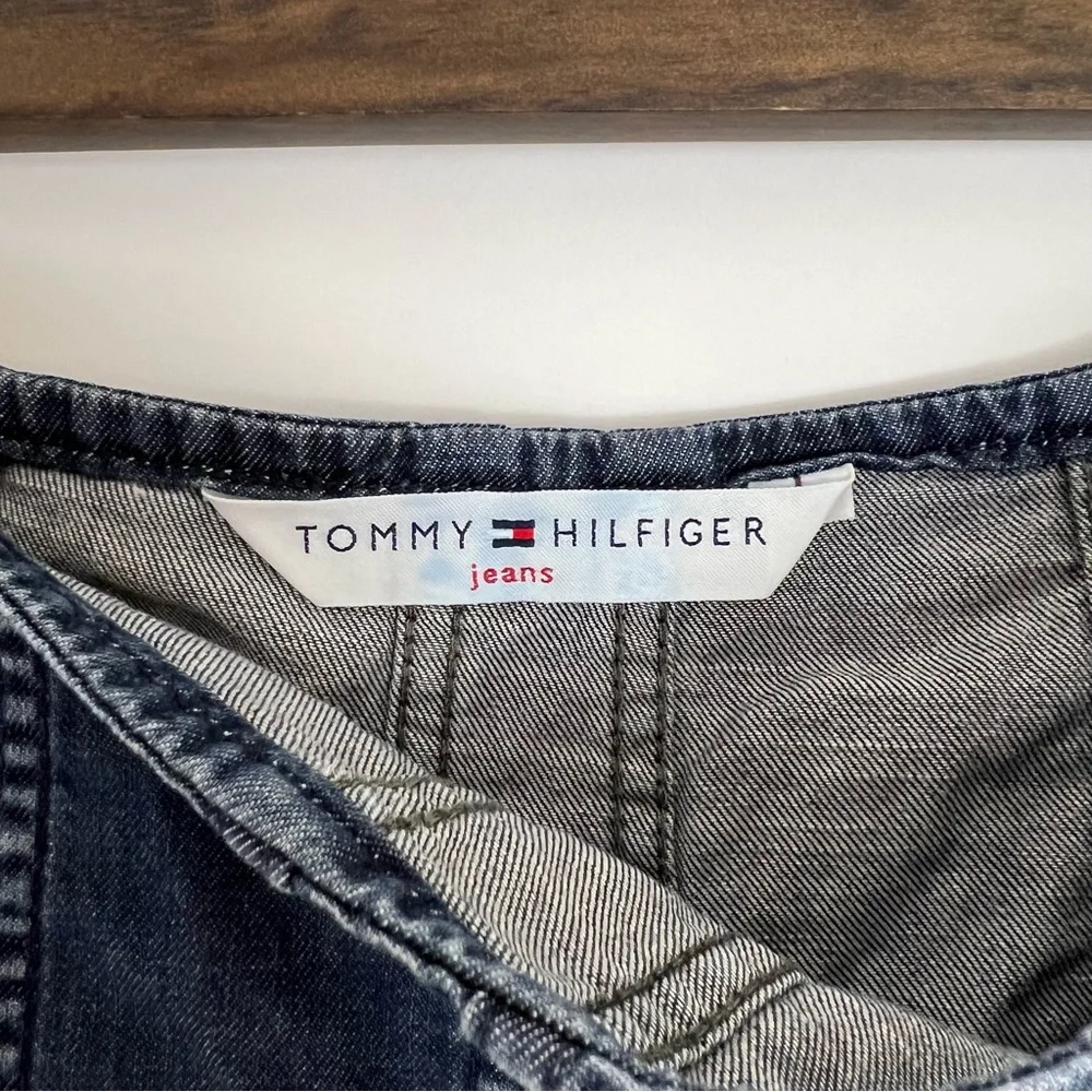 TOMMY HILFIGER Vintage denim panel skirt 12/L - Picture 5 of 5